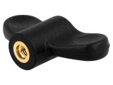Buton reglare fluturi M6 12mm H24mm
