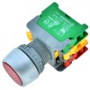 Buton LBF22-1-O/C-R fi22.5mm rosu