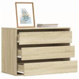 vidaXL Dulap colț cu sertare stejar sonoma 80x41x58 cm lemn prelucrat 852854