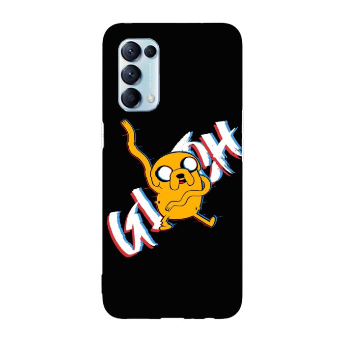 Husa compatibila cu Oppo Reno 4 5G model Glitched Jake, Silicon, TPU, Viceversa