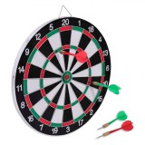 Set Darts, 4 Săgeți, Diametru 30 cm, Roșu/Verde, Oem