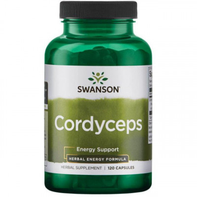 Cordyceps 600 miligrame 120 capsule Swanson foto