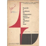 Exercitii si probleme de matematica pentru concursul de admitere in licee - C. Ionescu-Tiu, Ioan St. Musat