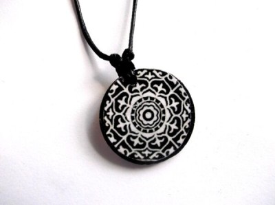 colier lemn mandala 38862 foto