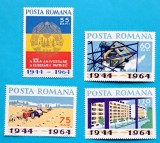 TIMBRE ROMANIA LP587/1964- A XX-a aniversare a eliberarii - Serie simplă -MNH, Nestampilat