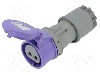 Conector alimentare AC, IEC 60309, IP44, 32A, 24V AC, 2 pini, PCE - 272V
