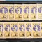 TIMBRE ROM&Acirc;NIA LP545/1962-R.P.R. Campioană mondială handbal -supratipar -LOT 20 serii simple MNH