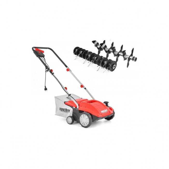 Scarificator si aerator electric HECHT 1420 2 in 1 1427/1420/1415, putere motor 1500 W, sac colectare 40 litri, latime de lucru 32 cm