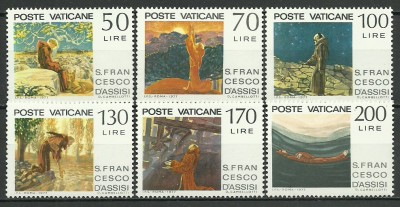 Vatican 1977 - Sf. Fancisc din Assisi, serie neuzata foto