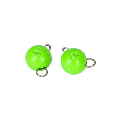 Plumb Tsurinoya Tungsten Weight green 7g / 2buc foto