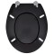 Capace WC, 2 buc., negru, MDF - 5