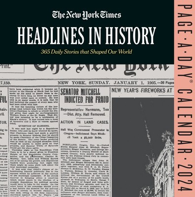 New York Times Headlines in History Page-A-Day Calendar 2024 foto