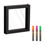 Tablou iluminat LED, 23 x 3.8 x 23 cm, 3 markere, 3 x AA