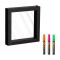Tablou iluminat LED, 23 x 3.8 x 23 cm, 3 markere, 3 x AA