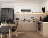 Bucatarie Daria colt V2 Alb Cappuccino