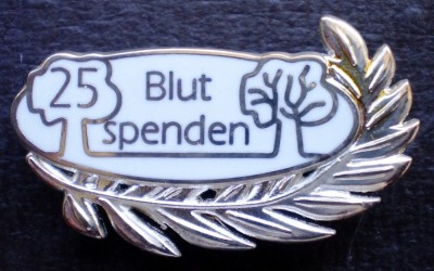 I.854 INSIGNA PIN GERMANIA 25 BLUT SPENDEN DONATOR DE SANGE foto