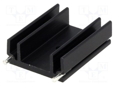 Radiator extrudat TO220 negru STONECOLD 37,5mm x 29mm x 12mm 13K/W foto