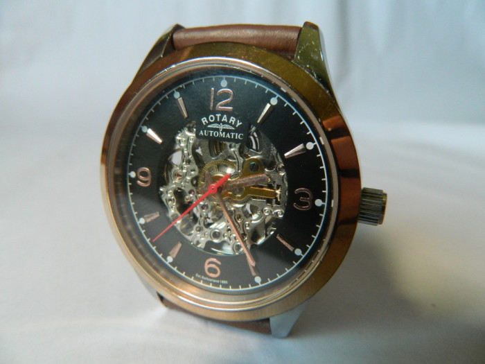 Ceas barbatesc automatic ROTARY , elegant , original cod R2