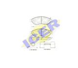 Placute frana Icer IE141803-203, Fata