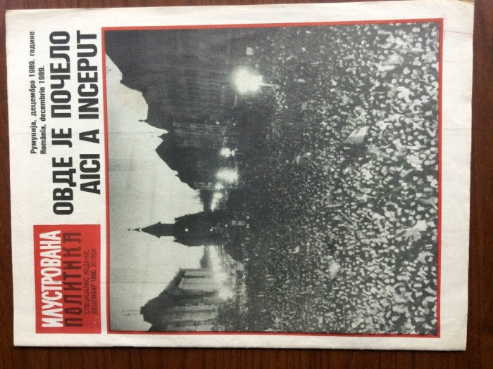 aici a inceput romania decembrie 1989 revolutia de la Timisoara revista editie speciala bilingva ilustrata