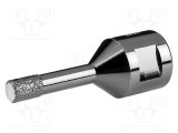 Freză burghiu diamantată 8mm pentru glazură și plăci ceramice GRAPHITE M14
