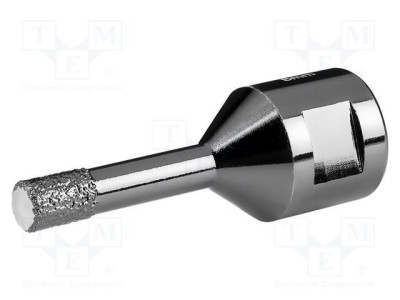 Freză burghiu diamantată 8mm pentru glazură și plăci ceramice GRAPHITE M14 foto