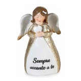 Figurina Inger Craciun polirasina multicolora III cm 7 x 5 x 11 H