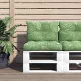 Gossi perne pentru paleti, 2 buc., model de frunze, tesatura oxford