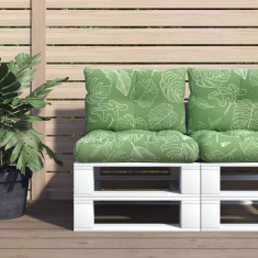 Gossi perne pentru paleti, 2 buc., model de frunze, tesatura oxford