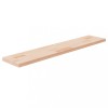 Polita, 100x20x2,5 cm, lemn masiv de stejar netratat, DKD Home Decor