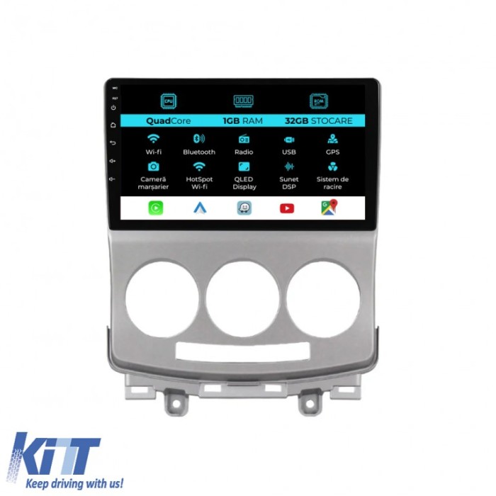 Navigatie Dedicata Mazda 5 (2005-2010), 9Inch, 1Gb Ram, 32Gb Stocare, Carplay Performance AutoTuning