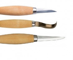 CS5 Set cutite sculptura tip carlig/drept, Morakniv Suedia. foto