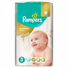 Scutece PAMPERS Premium Care 3 Midi Value Pack 60 buc foto