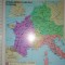 LOT 5 HARTA VECHE PE PLASTIC GROS . PENTRU PROIECTOR