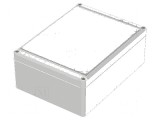 Carcasă universală gri ABS - dimensiuni 150mm x 200mm x 77mm