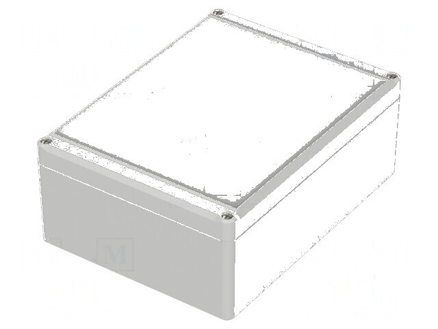 Carcasă universală gri ABS - dimensiuni 150mm x 200mm x 77mm