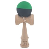 Kendama X Originala, Profesionala, Cyrax, 18 cm, din Lemn, Verde/Negru