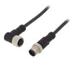 Cablu senzori/automatizări M12 8P 1m mufă-mufă