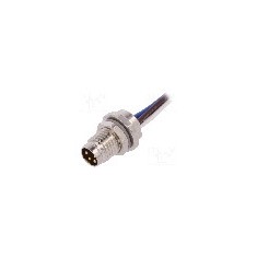 Conector M8, 4 pini, clasa etanseitate IP67, TE Connectivity - T4070014041-001