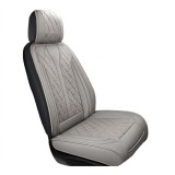 Cumpara ieftin Husa scaun auto universala RoGroup, piele PU perforata, model matlasat, antialunecare, impermeabila, pentru toate sezoanele, 52 x 53 cm, gri