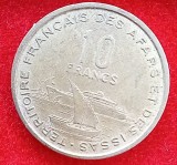 (M1556) MONEDA TERRITOIRE FRANCAIS DES AFARS ET DES ISSAS (ASTAZI DJIBOUTI) - 10 FRANCS 1970, TIRAJ 300.000 BUC, RARA