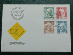Elvetia 1979 - scriitori, serie pe FDC