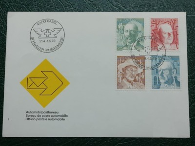 Elvetia 1979 - scriitori, serie pe FDC foto