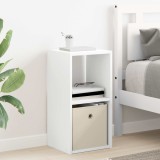 vidaXL Noptieră cu sertar Alb 30,5 x 27 x 59,5 cm Lemn compozit 8000612