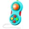 Jucarie Interactiva, Cyrax, Model Fidget Pad, Antistres, +3 Ani, Functii Multiple, 5.5 x 3.5 x 11 cm, Albastru