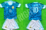 Compleu Echipament fotbal pentru copii MESSI ARGENTINA noul model 2021-2022