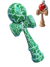 Kendama profesionala, Bila din lemn, Crack + Sticker pentru telefon, 130KD