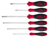 Kit 6 Șurubelnițe Pozidriv și Plate SoftFinish, WIHA