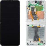 Display cu Touchscreen Samsung Galaxy Z Flip7 FE F761, cu Rama, Sub Inner, Alb, Service Pack GH82-37734B