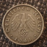 Moneda Germania Nazista 10 Reichspfennig 1941B Viena - Colectie Numismatica